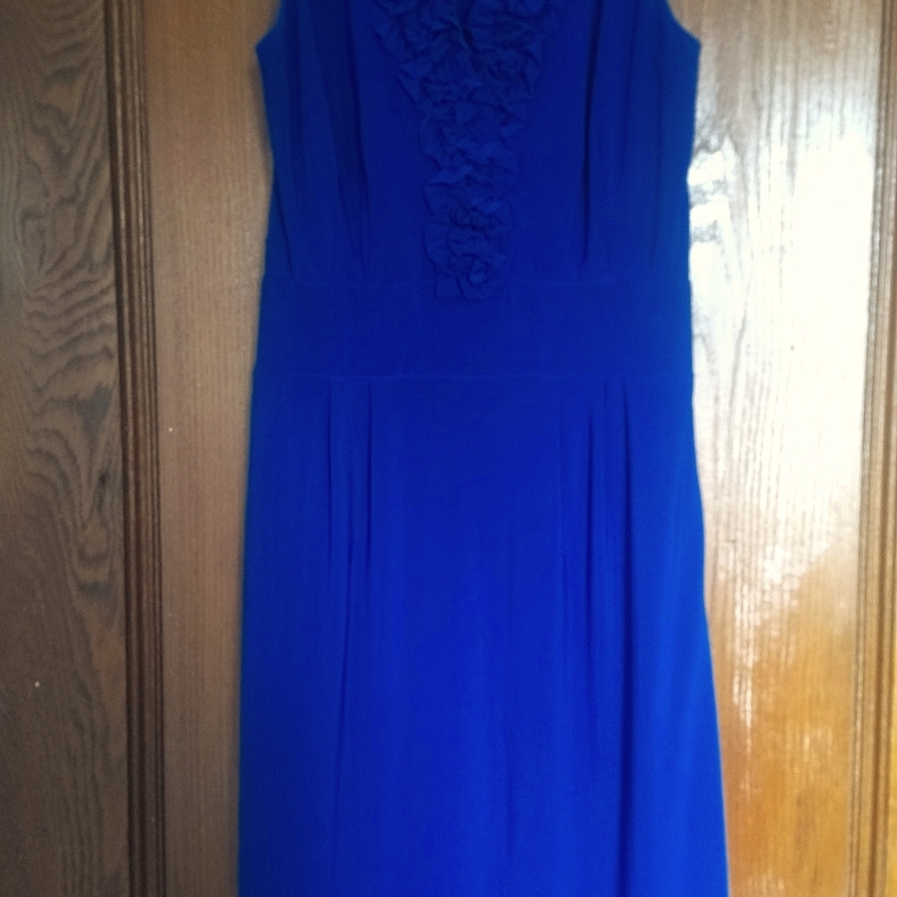 Taylor Dress | Royal blue vneck cocktail dress